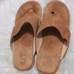 Dear Frances Billy Brown Slip On Sandals Size 38🌴